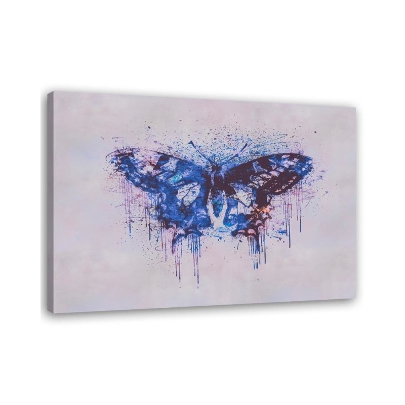 Pictures on Canvas for living room - Butterfly in shades of blue Andrea Haase | FEEBY