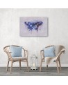 Pictures on Canvas for living room - Butterfly in shades of blue Andrea Haase | FEEBY