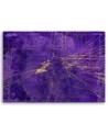 Loft Canvas painting - Gold lines on purple background Andrea Haase | FEEBY