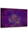 Modern Canvas painting - Golden circle on purple background Andrea Haase | FEEBY