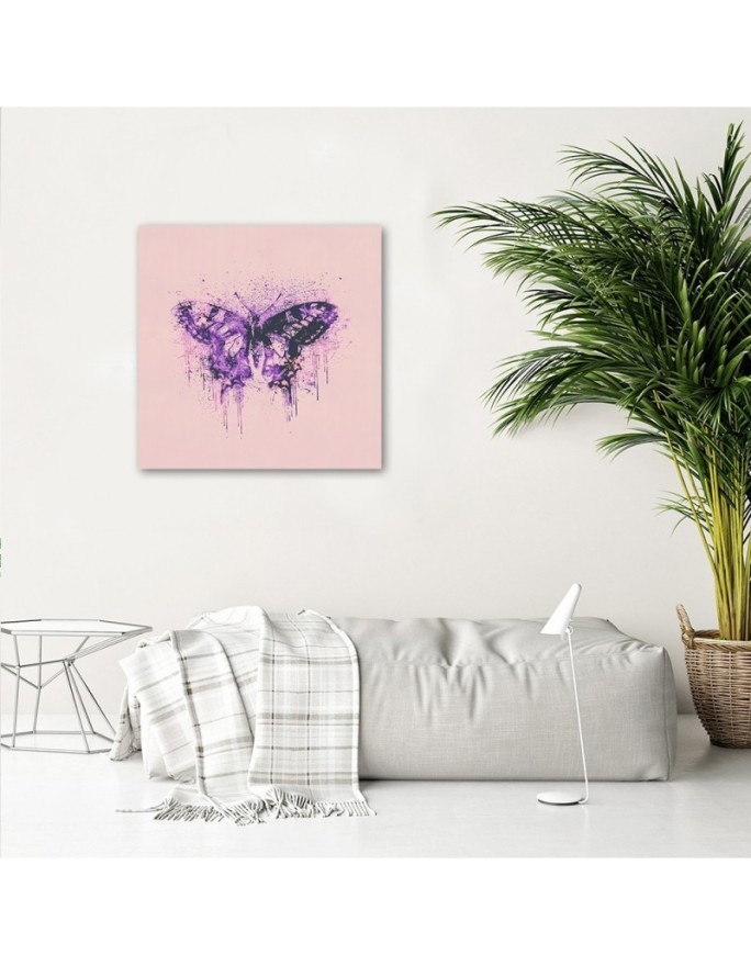 Canvas prints for living room, dining room - Purple butterfly Andrea Haase | FEEBY