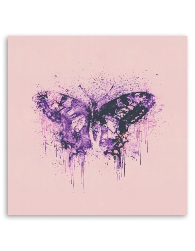 Canvas prints for living room, dining room - Purple butterfly Andrea Haase | FEEBY
