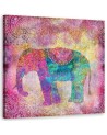 Indian pink elephant - Canvas painting for a child's room Andrea Haase | FEEBY