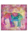 Indian pink elephant - Canvas painting for a child's room Andrea Haase | FEEBY