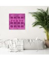 Canvas prints Indian elephants on pink background for bedroom Andrea Haase | FEEBY