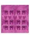 Canvas prints Indian elephants on pink background for bedroom Andrea Haase | FEEBY