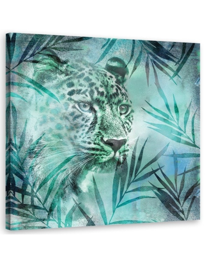Canvas prints for dining room, room Leopard among leaves Andrea Haase | FEEBY