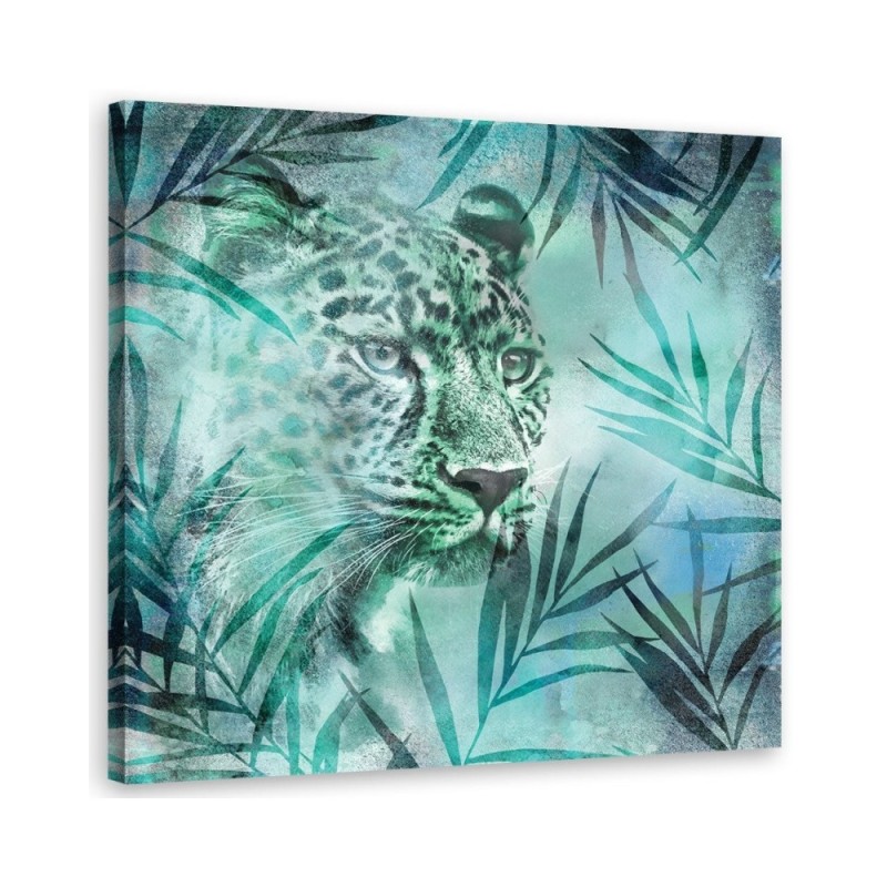 Canvas prints for dining room, room Leopard among leaves Andrea Haase | FEEBY