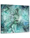 Canvas prints for dining room, room Leopard among leaves Andrea Haase | FEEBY
