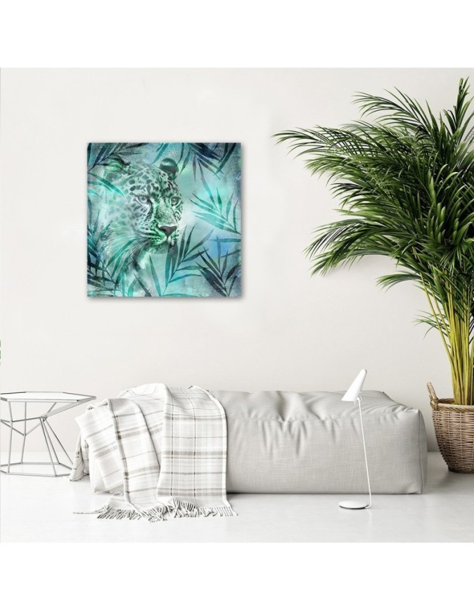 Canvas prints for dining room, room Leopard among leaves Andrea Haase | FEEBY
