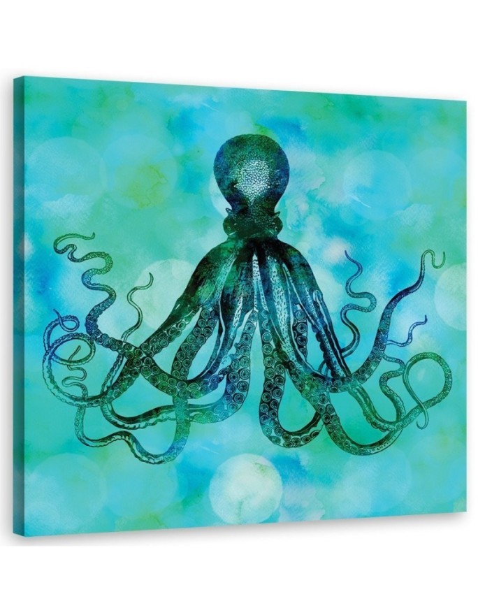 Painting Canvas  for bathroom Octopus Andrea Haase | FEEBY