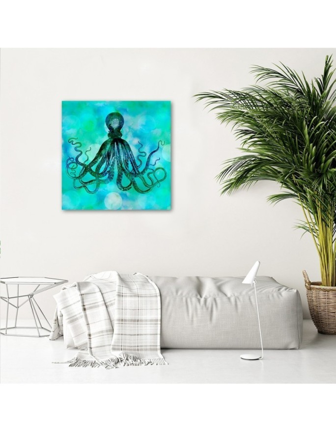 Painting Canvas  for bathroom Octopus Andrea Haase | FEEBY