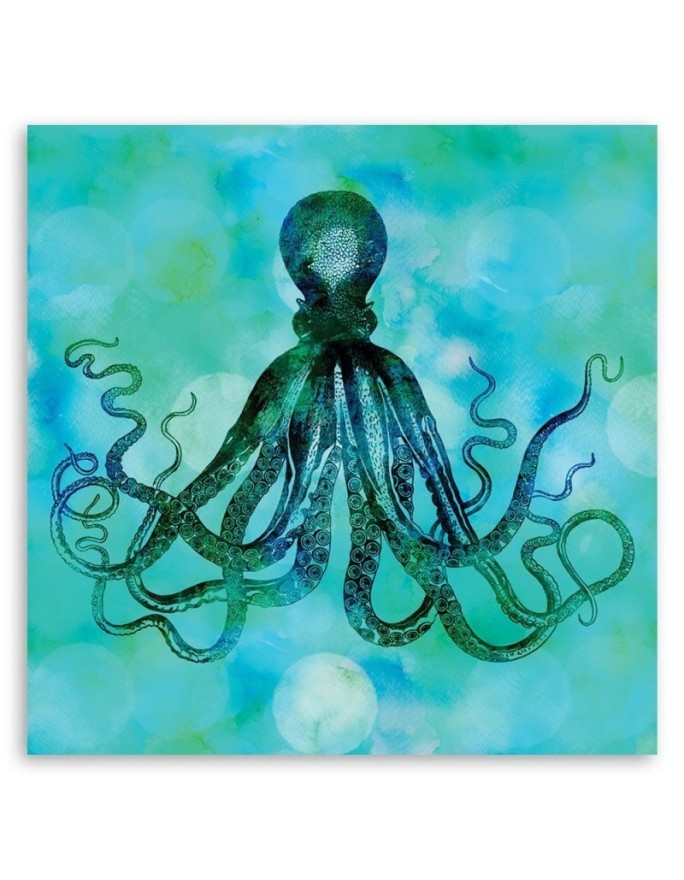Painting Canvas  for bathroom Octopus Andrea Haase | FEEBY