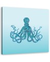 Canvas prints for bathroom Octopus in blue Andrea Haase | FEEBY