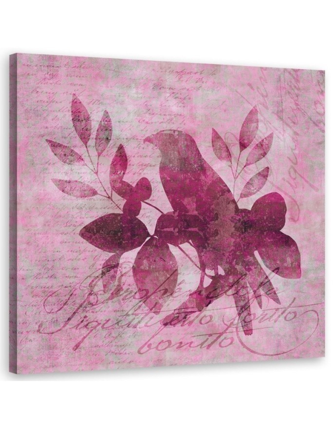 Canvas print painting Bird on a branch Andrea Haase | FEEBY