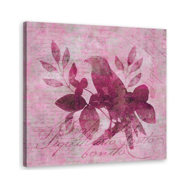 Canvas print painting Bird on a branch Andrea Haase | FEEBY