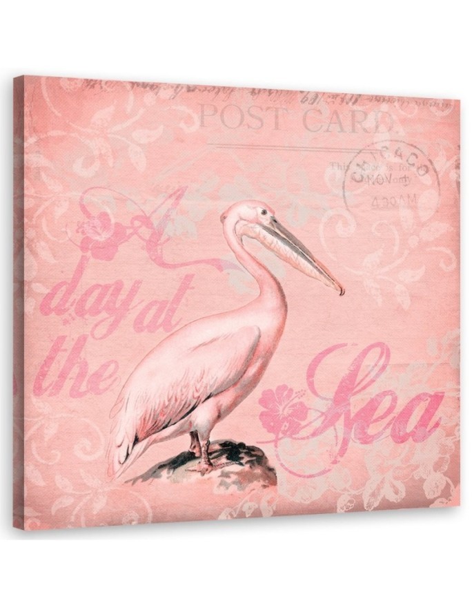 Modern Canvas painting for living room Pelican bird Andrea Haase | FEEBY