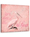 Modern Canvas painting for living room Pelican bird Andrea Haase | FEEBY