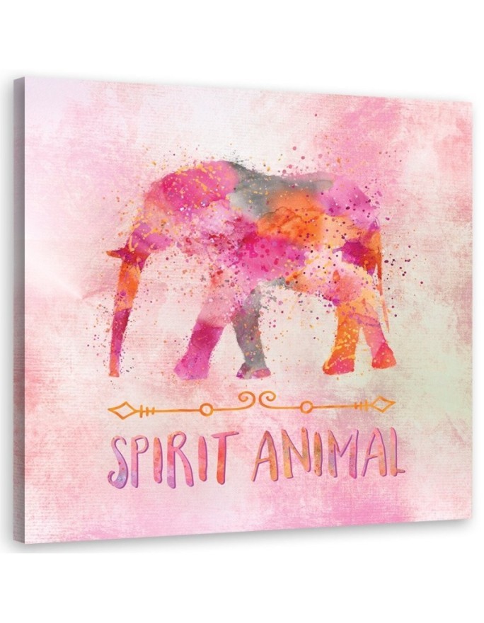 Nursery art prints canvas wall art painting -  Pastel elephant Andrea Haase | FEEBY