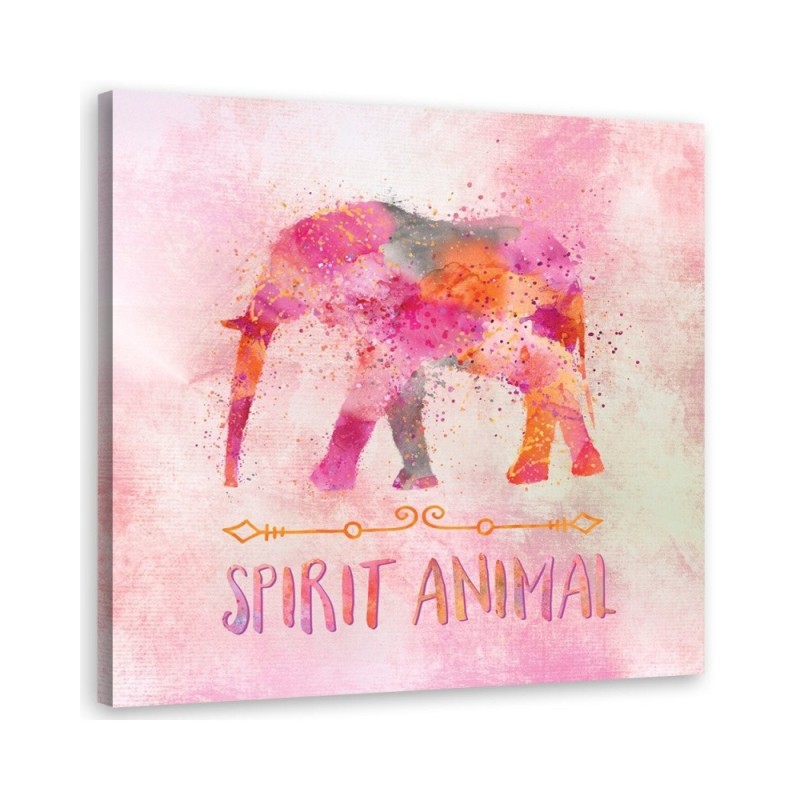 Nursery art prints canvas wall art painting -  Pastel elephant Andrea Haase | FEEBY