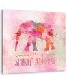 Nursery art prints canvas wall art painting -  Pastel elephant Andrea Haase | FEEBY