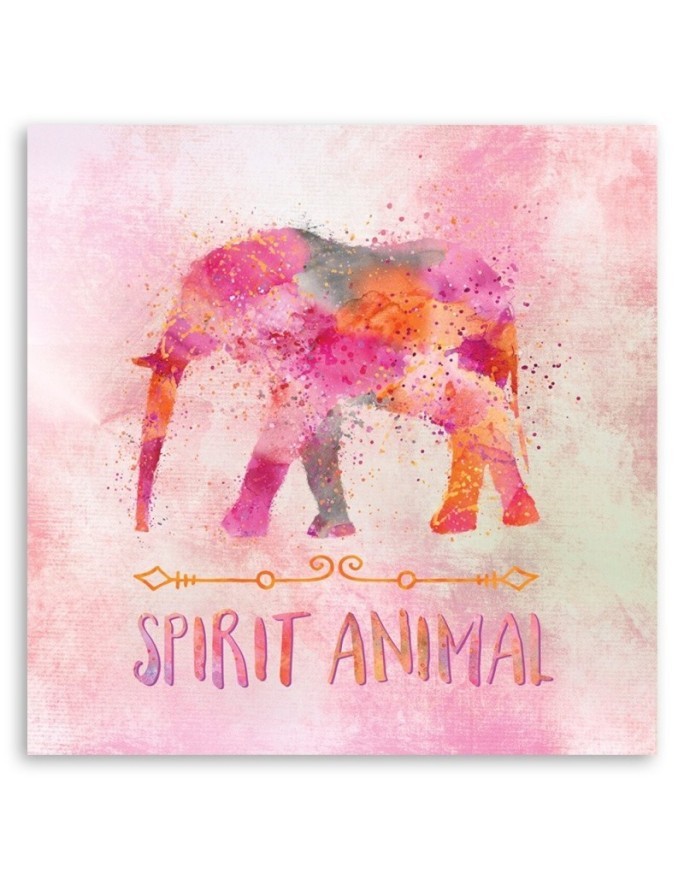 Nursery art prints canvas wall art painting -  Pastel elephant Andrea Haase | FEEBY