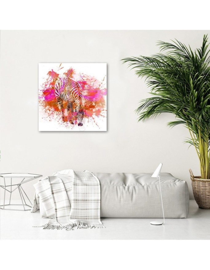 Canvas prints for Kids Room - Pastel zebra Andrea Haase | FEEBY