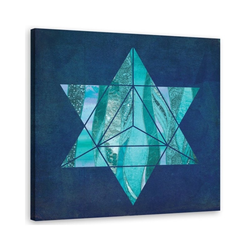 Canvas prints for spa Turquoise geometric star Andrea Haase | FEEBY
