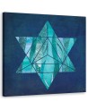 Canvas prints for spa Turquoise geometric star Andrea Haase | FEEBY