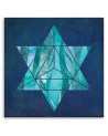 Canvas prints for spa Turquoise geometric star Andrea Haase | FEEBY