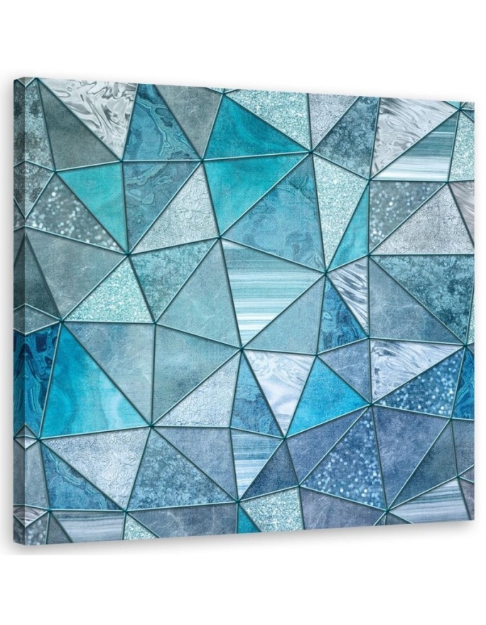Canvas prints spa bathroom - Turquoise geometric patterns Andrea Haase | FEEBY