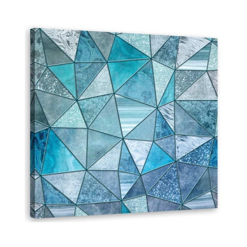 Canvas prints spa bathroom - Turquoise geometric patterns Andrea Haase | FEEBY