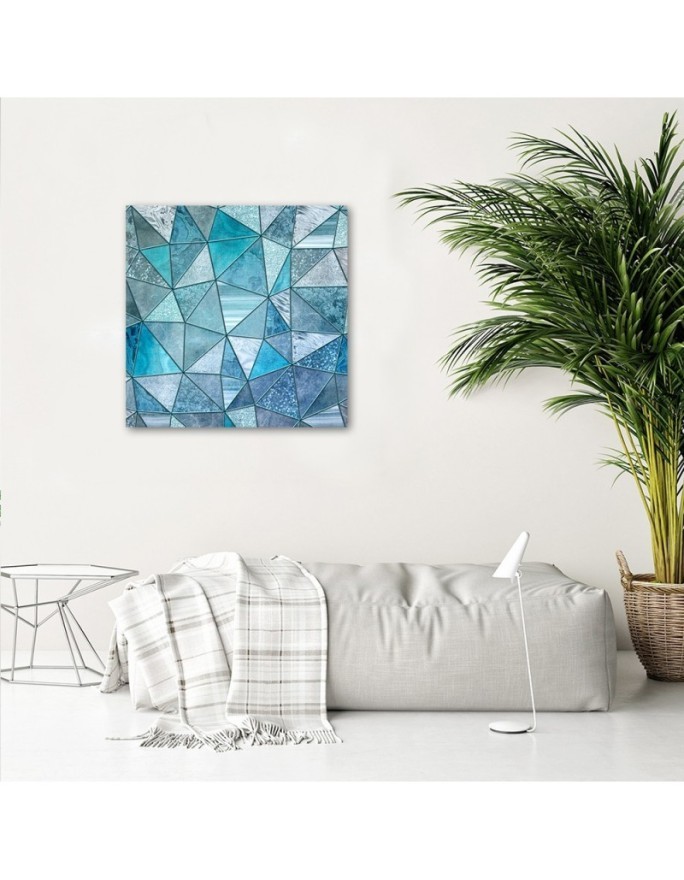 Canvas prints spa bathroom - Turquoise geometric patterns Andrea Haase | FEEBY