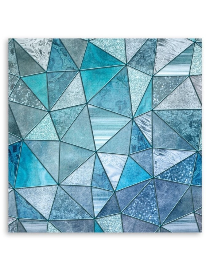 Canvas prints spa bathroom - Turquoise geometric patterns Andrea Haase | FEEBY