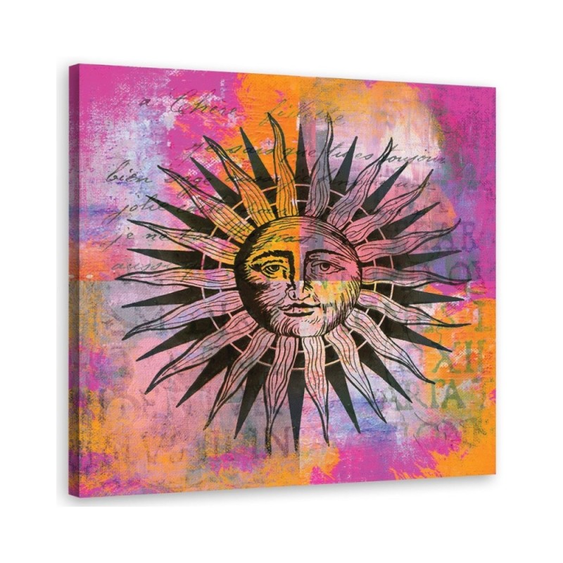 Canvas prints for living room, dining room wall Colourful sun Andrea Haase | FEEBY