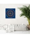 Bedroom wall art painting Blue mandala Andrea Haase | FEEBY