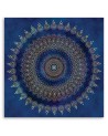 Bedroom wall art painting Blue mandala Andrea Haase | FEEBY