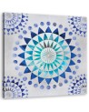 Wall art painting for the room Mandala blue Andrea Haase | FEEBY