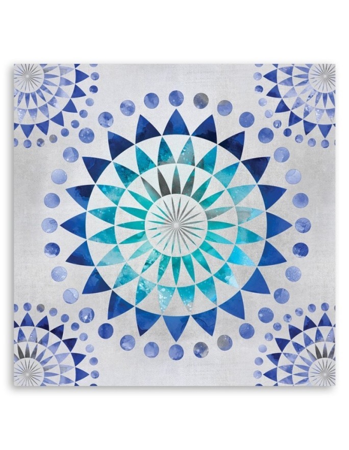 Wall art painting for the room Mandala blue Andrea Haase | FEEBY