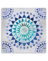Wall art painting for the room Mandala blue Andrea Haase | FEEBY