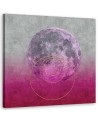 Modern painting on canvas Moon on pink background Andrea Haase | FEEBY