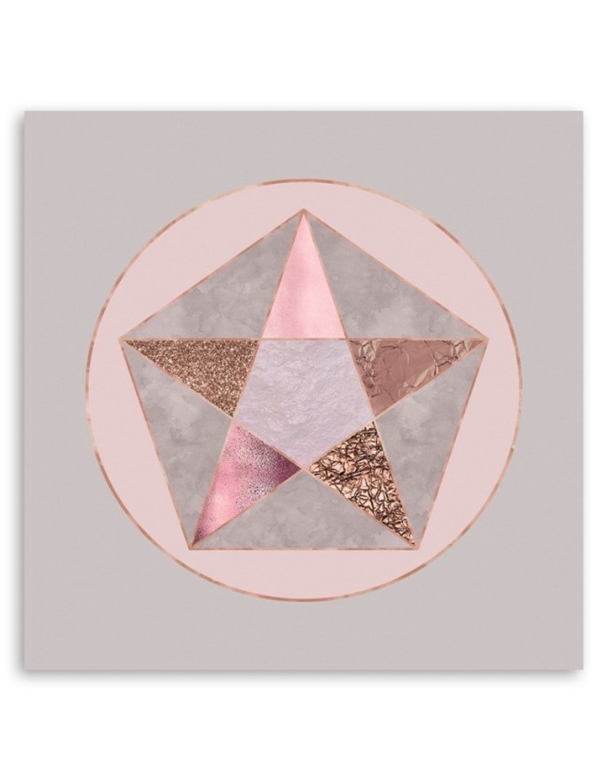 Canvas prints for spa living room Star in hexagon Andrea Haase | FEEBY