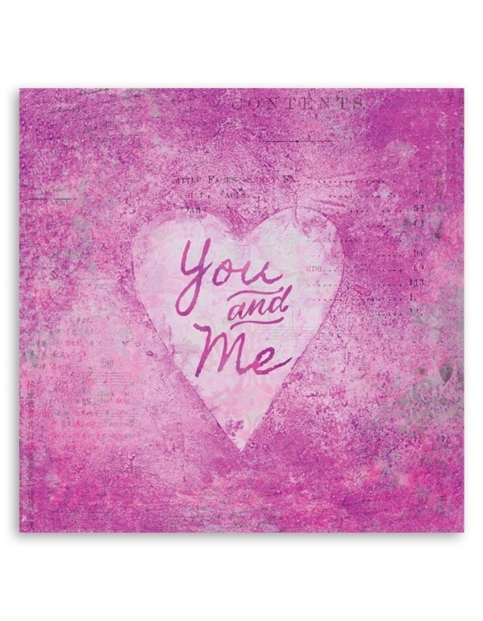 Canvas prints for bedroom Pink lettering You and Me Andrea Haase | FEEBY