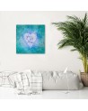 Canvas prints for bedroom Blue lettering You and Me Andrea Haase | FEEBY