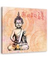 Canvas prints for spa - Small Buddha on orange background Andrea Haase | FEEBY