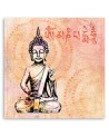 Canvas prints for spa - Small Buddha on orange background Andrea Haase | FEEBY