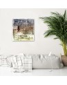 Canvas prints of modern room - Port brown postcard Andrea Haase | FEEBY