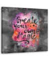 Printed wall art painting Create your own magic Andrea Haase | FEEBY