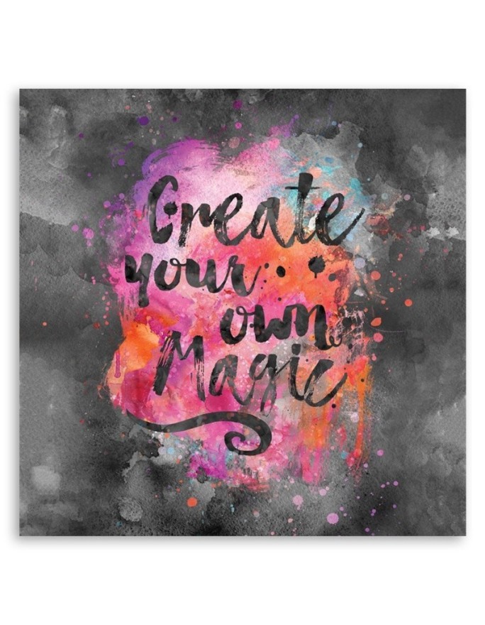 Printed wall art painting Create your own magic Andrea Haase | FEEBY