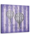Children's canvas painting Balloon and purple stripes Andrea Haase | FEEBY